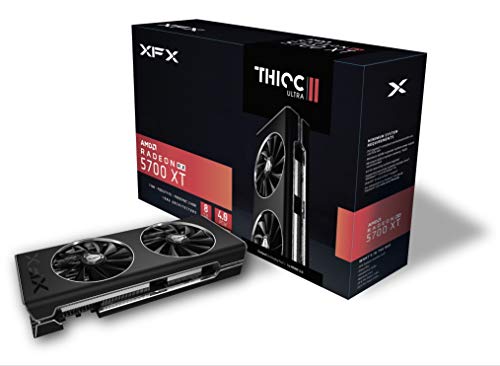XFX RX 5700 XT Thicc II Ultra 8GB GDDR6 1980MHz 3xDP HDMI PCI Express 4.0 Carte Graphique RX-57XT8DBD6 29,3 cm x 13 cm x 5,5 cm