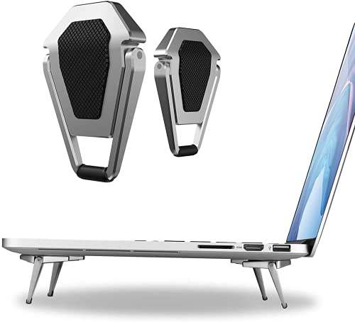 SUNTAIHO Mini Support Portable Invisible pour Ordinateur Portable avec Refroidissement en Aluminium pour Clavier, Support Ergonomique et léger pour Ordinateur Portable Macbook