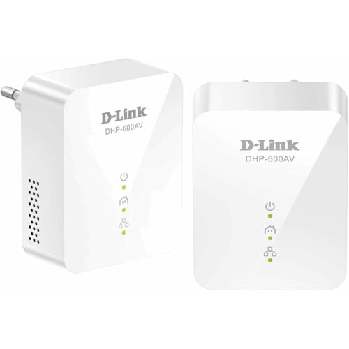 D-Link DHP-601AV Kit de 2 Adaptateurs HomePlug AV2 1000 HD - Idéal pour profiter du service Multi-TV à la maison, Blanc