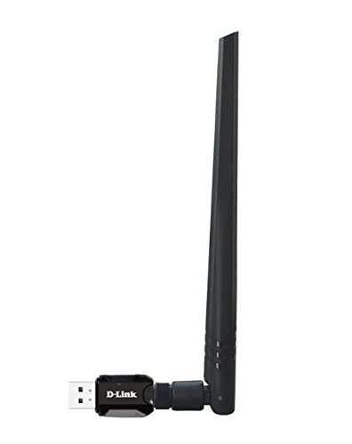 D-Link DWA-137 Adaptateur Wi-FI USB N300 à Gain élevé, USB 2.0, antenne détachable à Gain élevé, WPS, Compatible avec Windows, MacOS et Linux, Ultra Portable.