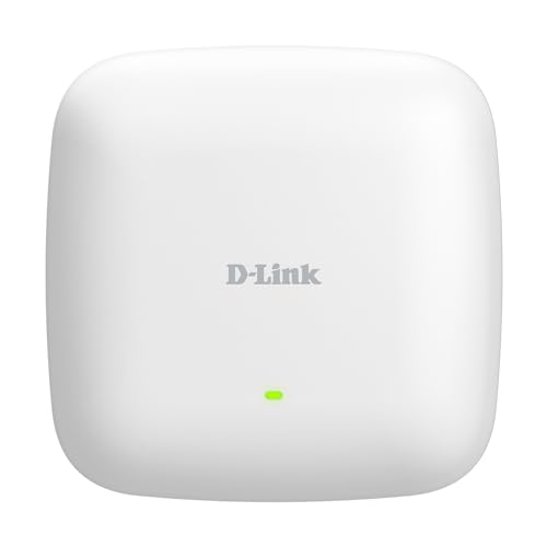 D-Link DAP-X3060 Point d'accès PoE Double Bande Wi-FI 6 Nuclias Connect AX3000, Ethernet 2,5G, MU-MIMO, WPA3, itinérance Rapide, Montage Mural Plafond, Gestion centralisée Gratuite