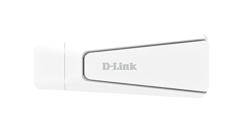 D-Link AX18U Adaptateur USB Wi-FI 6 AX1800, MU-MIMO, Double Bande, Antennes Pliables, WPA3, USB 3.0, Compatible avec Windows 11 10
