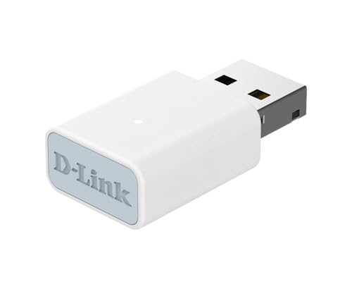 D-Link AC13U Adaptateur USB Wi-FI 5 AC1300 pour PC Dekstop Ordinateur Portable, MU-MIMO, Double Bande, WPA3, USB 3.2, Design Compact, Prend en Charge Windows 11 10