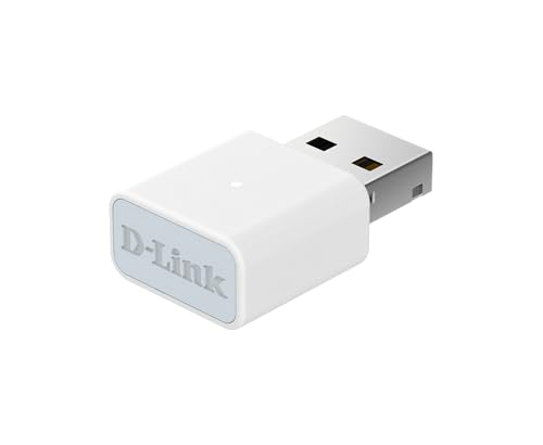 D-Link AN3U Adaptateur USB Wi-FI N300 pour PC Ordinateur de Bureau Ordinateur Portable, 300 Mbps, MIMO, WPA3, USB 2.0, Design Compact, Ultra Portable, Prend en Charge Windows 11 10