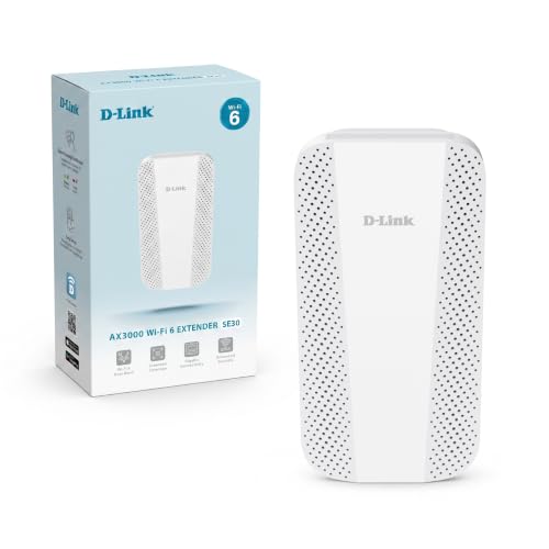 D-Link SE30 Répéteur Wi-FI 6 AX3000, Double Bande, Gigabit Ethernet