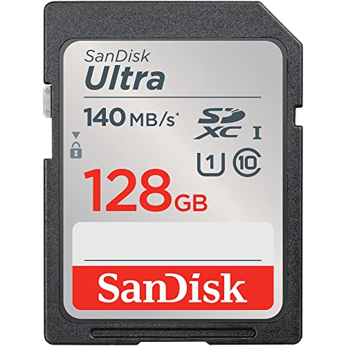 SanDisk Ultra 128 Go SDXC UHS-I carte, avec jusqu'à 140 Mo s