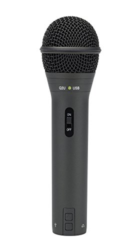 Samson Q2U USB XLR Microphone dynamique enregistrement et baladodiffusion Pack (Noir)