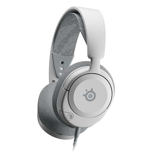 SteelSeries Arctis Nova 1P Casque de Jeu multisystème — Pilotes Hi-FI — Audio Spatial 360° — Conception Confortable — Durable — Léger — Micro antibruit — PS5 PS4, PC, Xbox, Switch - Blanc