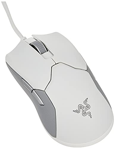 Razer Souris de Jeu Viper, ultralégère, ambidextre, Filaire, capteur Optique 5G, 71 g, câble Speedflex, Blanc Mercure, RZ01 02550700 R3M1, Souris