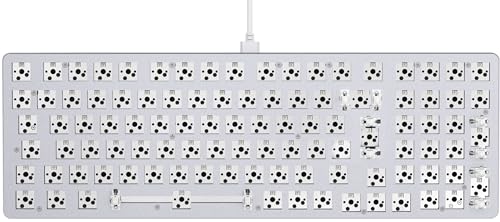 GLORIOUS Gaming GMMK 2 Full Size (96 ) Barebones (Cadre Uniquement) - Cadre de Clavier de Jeu mécanique, Taille Standard (96 ), Aluminium - Disposition européenne Internationale ISO - Blanc