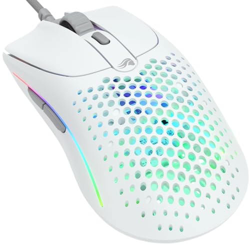 GLORIOUS Gaming Model O 2 Souris de Jeu Filaire - 59 g ultralégère, FPS, 26 000 DPI, Motion Sync, switches 80M de clics, 6 Boutons programmables, ambidextre, RGB, Pieds en PTFE - Blanc