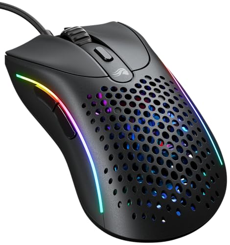 GLORIOUS Gaming Model D 2 Souris de Jeu Filaire - Ergonomique, 58 g Super légère, capteur Optique 26K, 6 Boutons programmables, Cycle de Vie de 80 Millions de clic, FPS, MMO, MOBA – Noir Mat