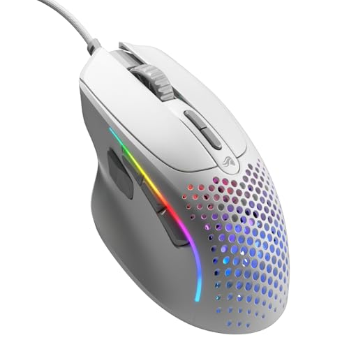 GLORIOUS Gaming Model I 2 Wired - Souris de Jeu Filaire 9 Boutons programmables (2 échangeables), 66 g, capteur Optique 26k, switches 80 M de clics, MMO MOBA FPS, appuie-Pouce latéral, Blanc