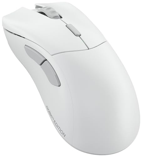 Glorious Gaming Model D 2 PRO 4K 8K Souris de jeu sans fil - 2,4GHz sans fil, délai 1 ms, polling 4K 8K, 100M de clics, 60 g, batterie longue durée, capteur 26K DPI, RGB, 6 boutons, pieds PTFE - Blanc