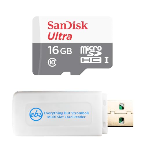 SanDisk Ultra Carte mémoire microSD Classe 10 pour stockage extensible 16