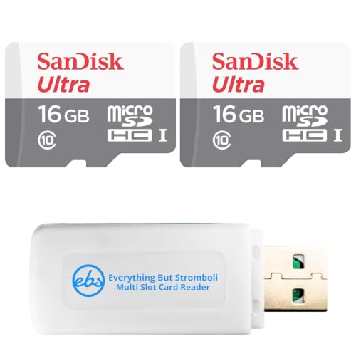 SanDisk Lot de 2 cartes mémoire micro SDHC pour appareils photo et