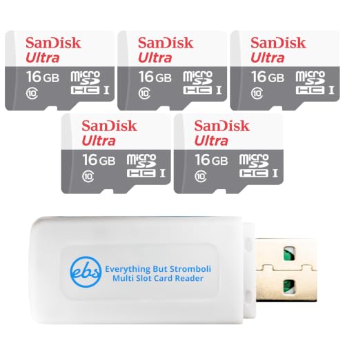 SanDisk UHS-I Ultra Class 10 Lot de 5 cartes mémoire microSD pour tablettes