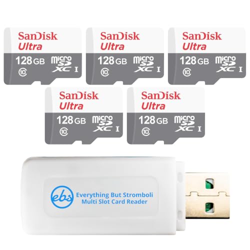 SanDisk Ultra MicroSDXC Lot de 5 cartes mémoire pour appareils photo et