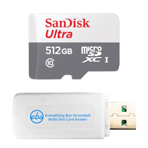 SanDisk Ultra UHS-I Carte microSD pour caméras de sécurité Classe 10 512 Go