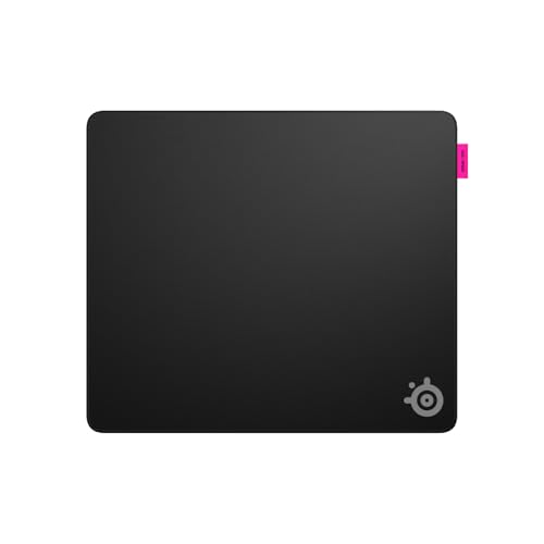 SteelSeries QcK L Performance Speed Tapis de Souris de Jeu – Densité supplémentaire pour Une Glisse Fluide – Coutures discrètes – Base en Caoutchouc néoprène antidérapant – 42 x 49 cm – FPS, MOBAs