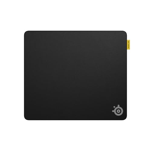 SteelSeries QcK L Performance Control Tapis de Souris de Jeu – Densité supplémentaire pour Une Glisse Fluide – Coutures discrètes – Base en Caoutchouc néoprène antidérapant – 42 x 49 cm – FPS, MOBAs,