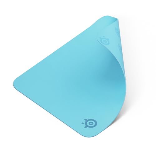 SteelSeries QcK Tapis de souris de jeu en tissu - Surface micro-tissée exclusive - Optimisé pour les capteurs de jeu - Contrôle maximal - Taille M - Aqua