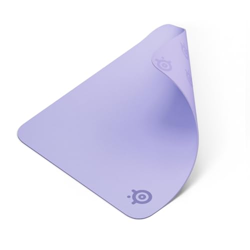 SteelSeries QcK Tapis de souris de jeu en tissu - Surface micro-tissée exclusive - Optimisé pour les capteurs de jeu - Contrôle maximal - Taille M - Lavande