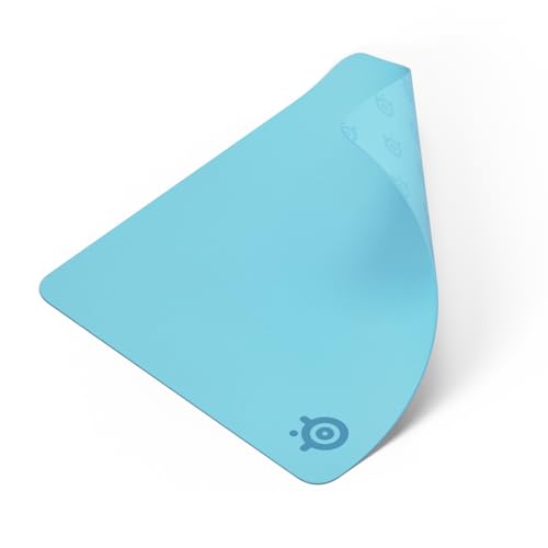 SteelSeries QcK Tapis de Souris de Jeu en Tissu - Surface Micro-tissée Exclusive - Optimisé pour Les capteurs de Jeu - Contrôle Maximal - Taille L - Aqua