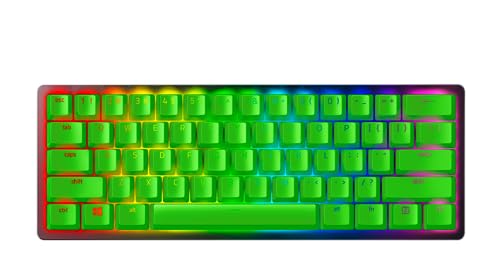 Razer Kit de Mise à Niveau avec Capuchons de Touches en PBT à Double Injection pour claviers mécaniques et optiques Compatible avec Les dispositions Standard américaines et Britanniques 104 105,