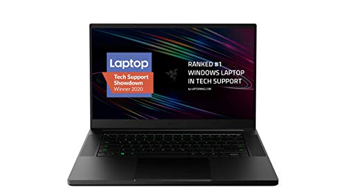 Razer Blade 15 Base Gaming Laptop 2020 Intel Core i7-10750H 6 Core, NVIDIA GeForce RTX 2070 Max-Q, 15,6 FHD 1080p 144 Hz, 16 Go de RAM, 512 Go SSD, aluminium CNC, éclairage RVB chroma, Thunderbolt