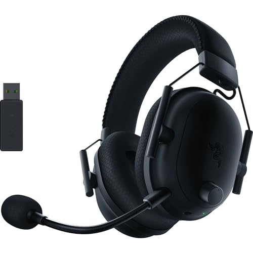 Razer Casque de Jeu sans Fil BlackShark V2 Pro THX 7.1 Son Surround Spatial 50 mm avec Microphone Amovible pour PC, PS5, PS4, Switch, Xbox One, Xbox Series X|S Noir