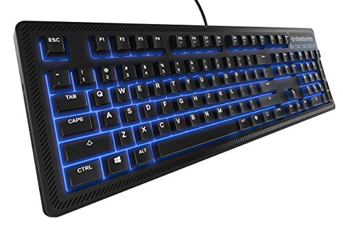 Steelseries Apex 100 USB QWERTY Anglais Noir - Claviers (avec Fil, USB, Clavier à Membrane, QWERTY, LED, Noir)