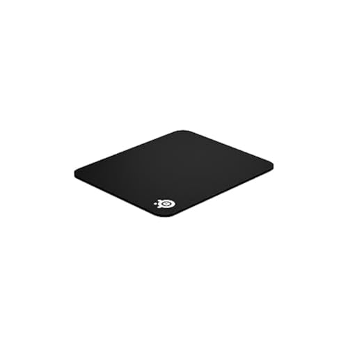 Steelseries QcK Heavy Large Noir - Tapis de souris (Noir, Uniforme, Tissu, Base antidérapante, Tapis de souris de jeu)