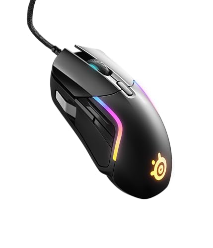 SteelSeries Rival 5 Souris de Gaming avec éclairage RVB PrismSync et 9 Boutons programmables - FPS, MOBA, MMO, Battle Royale - Capteur Optique TrueMove Air 18 000 CPI - Noir