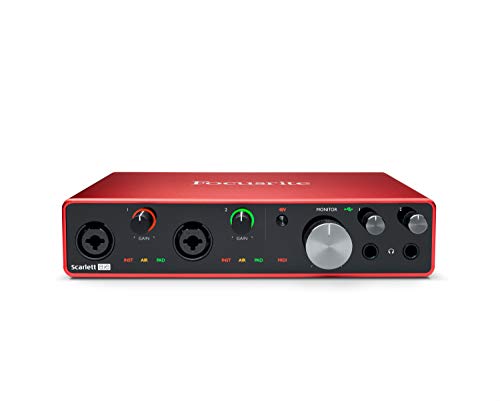 Interface Audio USB Focusrite Scarlett 8i6 3rd Gen Pour L'enregistrement, La Composition Et Le Streaming â€” Des Enregistrements Haute Fidélité, De Qualité Studio, Avec Un Son Transparent