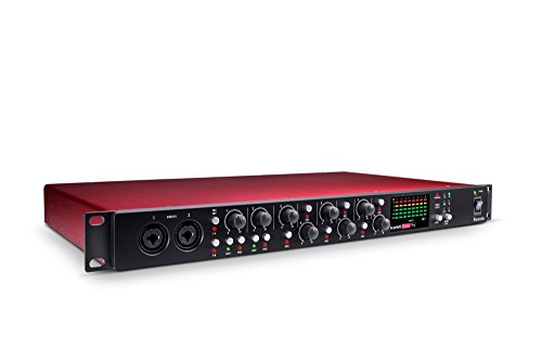 Focusrite Scarlett Microphone Pre Expansion 8 canaux avec affichage analogique de compression, 8 ports d’entrée et 8 ports de sortie OctoPre