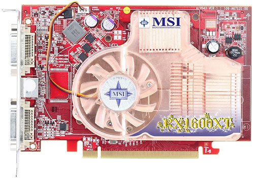 MSI RX1600XT-T2D256E - Adaptateur graphique - Radeon X1600 XT - PCI Express x16 - 256 Mo GDDR3 - DVI
