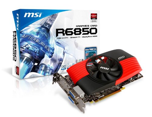 MSI Radeon HD 6850 Carte vidéo 1 Go 256 Bits GDDR5 PCI Express 2.0 x16 HDCP Ready CrossFireX Support avec Eyefinity R6850-PM2D1GD5 OC