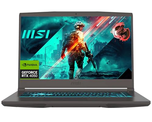 msi Ordinateur portable de jeu fin A15 15,6 , RAM DDR5, NVIDIA GeForce RTX 4050, Intel Core i5-13420H (Beat i7-11800H), écran FHD, clavier rétroéclairé, HDMI, Wi-Fi 6, Bluetooth (16 Go de RAM et SSD