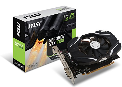 MSI Gaming GeForce GTX 1060 6 Go GDRR5 192 Bits HDCP Support DirectX 12 Single Fan VR Ready OC Carte Graphique (GTX 1060 6G OCV1)