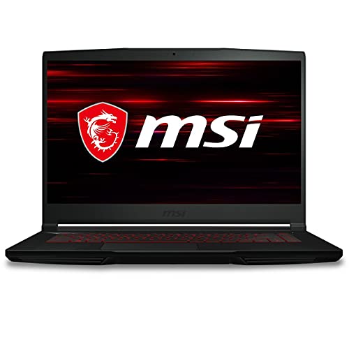 MSI GF65 Ordinateur portable de jeu 15,6 po 144 Hz FHD 1080p, Intel Core i5-10500H, NVIDIA GeForce RTX 3050, 8 Go, 256 Go NVMe SSD, clavier rouge, Win 10, noir (10UC-440)