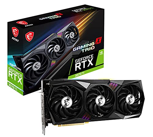 MSI Gaming GeForce RTX 3070 Ti Carte Graphique 8 Go GDRR6X 256 Bits HDMI DP Nvlink Torx Fan 3 A Architecture OC (RTX 3070 Ti Gaming X Trio 8G)