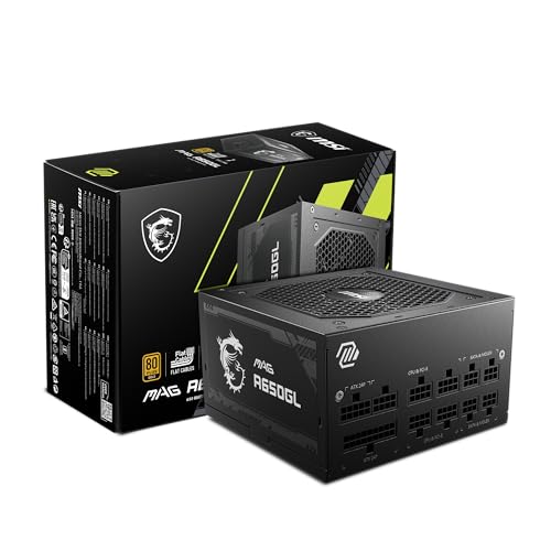 MSI PSU mag A650GL 80 Plus Gold Full Modular