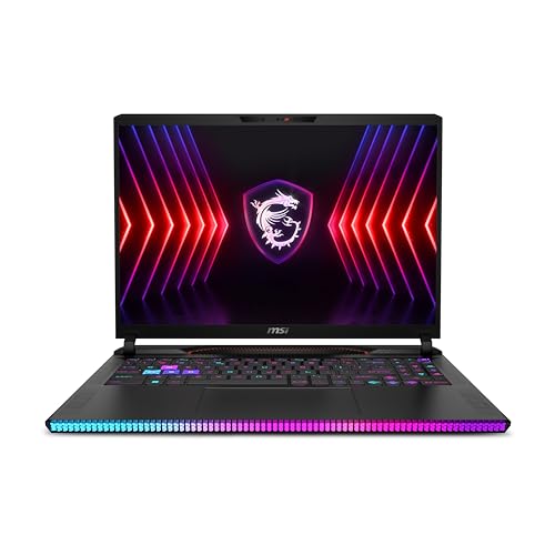 MSI GE68HX Raider Ordinateur portable de jeu 16 po 144 Hz FHD , 14e génération, Intel 24 cœurs i9-14900HX, GeForce RTX 4070, 32 Go de RAM DDR5, 1 To SSD, rétroéclairage RVB, Wi-Fi 7, Windows 11 Home