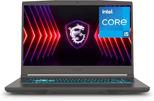 msi Ordinateur portable de jeu mince de 15,6 po 144 Hz Intel Core Intel i5-13420H NVIDIA GeForce RTX 4050 32 Go de RAM 1 To NVMe SSD Win11