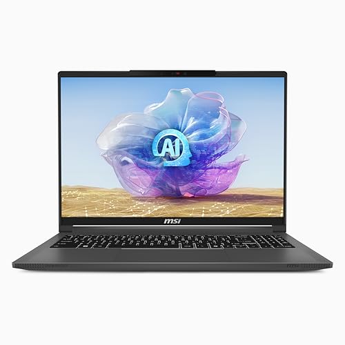 MSI Creator A16 AI (2024) Ordinateur Portable 16 UHD MiniLED 120 Hz AMD Ryzen AI 9-365, NVIDIA RTX 4070, 32 Go LPDDR5x, 1 to NVMe SSD, WiFi 7, Win 11 Home Gris Lunaire A3HVGG-094US
