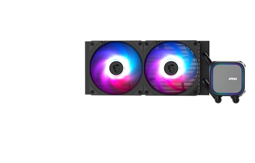 MSI MAG Coreliquid A13 240 Refroidisseur liquide AIO ARGB CPU – Radiateur 390 mm – Compatible LGA 1851 – Triple ventilateurs ARGB PWM de 120 mm, noir