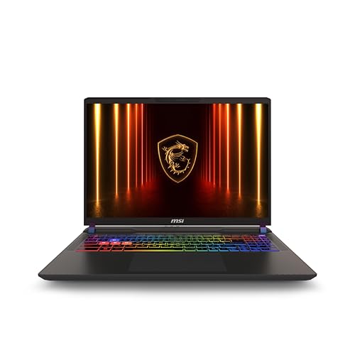 MSI Vector 16 HX AI Ordinateur portable de jeu QHD 16 240 Hz Intel Core Ultra 9-275HX, NVIDIA Geforce RTX 5080, 32 Go DDR5, 2 To NVMe SSD, Thunderbolt 5, Wi-Fi 7, Win 11 Pro Cosmo Gray A2XWIG