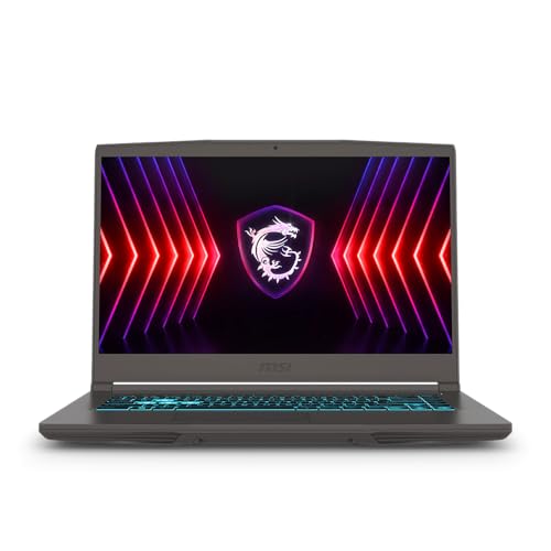 MSI Ordinateur portable de jeu fin 15,6 po FHD 144 Hz, 13e génération Intel Core i5-13420H, NVIDIA GeForce RTX 4050, 16 Go de RAM DDR4, 1 To SSD, clavier rétroéclairé, Windows 11 Pro