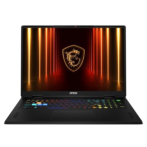 MSI Vector A18 HX Ordinateur Portable de Jeu QHD 18 240 Hz AMD Ryzen 9-9955HX, NVIDIA Geforce RTX 5080, 32 Go DDR5, 1 to NVMe SSD, Type C, Wi-FI 7, Win 11 Home Cosmo Gray A9WIG-065US